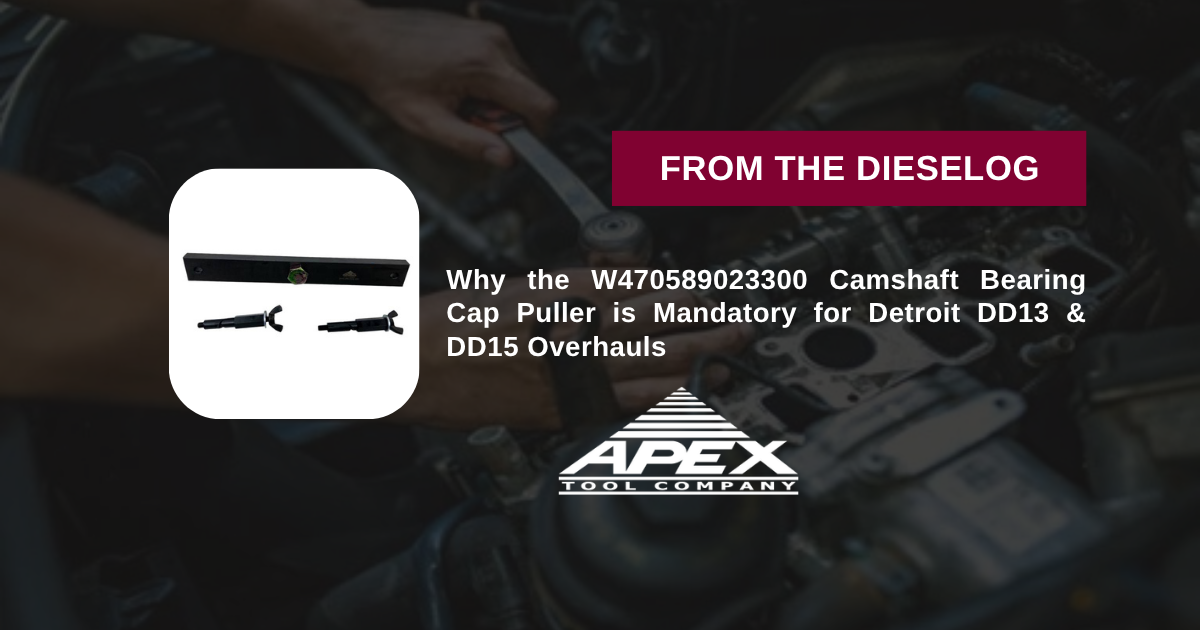 W470589023300 Detroit Diesel DD13 DD15 Camshaft Bearing Cap Puller J-48883 Main Tool Layout